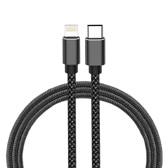 Microdigit Type-C to Lightning Fast Charging Nylon Braided Cable 2m - DCPD237i
