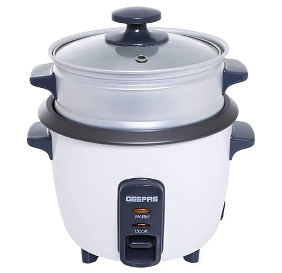 Geepas Electric Rice Cooker and Warmer 0.6 Litre - GRC4324