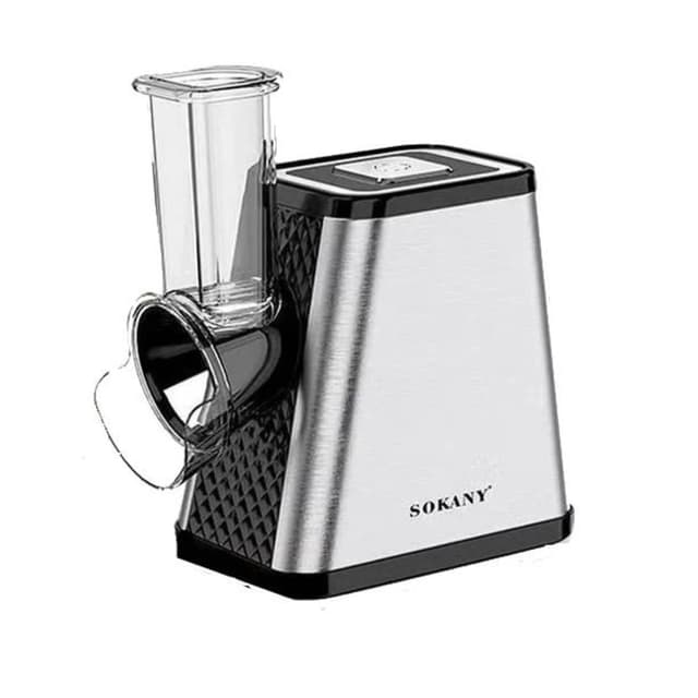 Sokany Electric Cheese Grater, 800W Electric Slicer Chopper, Multi Grater, Fruit Cutter, Vegetable Slicer, Shredder, Food Processor with 5 Blades Set SK-06029 Black