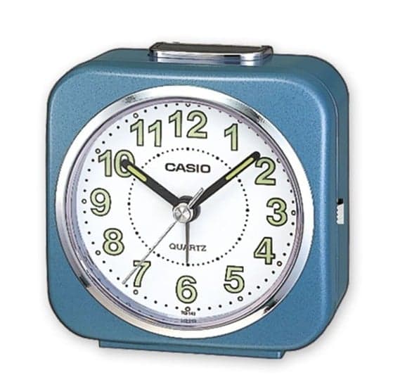 Casio Analog Alarm Clock, Blue - TQ-143S-2DF