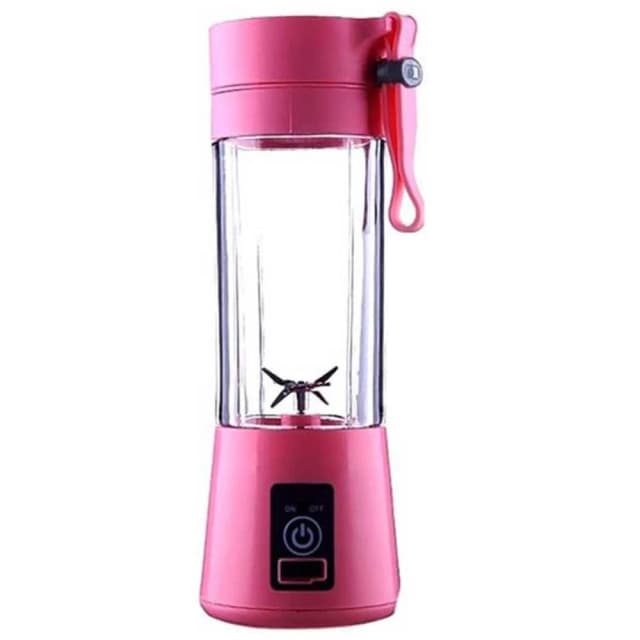 Portable & Rechargeable 6-Blade Juice Blender 380 ml for Unisex, Assorted Colors - High-Speed Personal Smoothie Maker