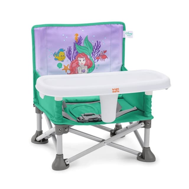 Bright Starts The Little Mermaid Pop N Sit Portable Booster Seat 6-36 Months - 17204