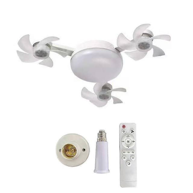 Multifunctional LED Style Fan Ceiling Fan Light Dimmer Function Light with Remote Control Bulb