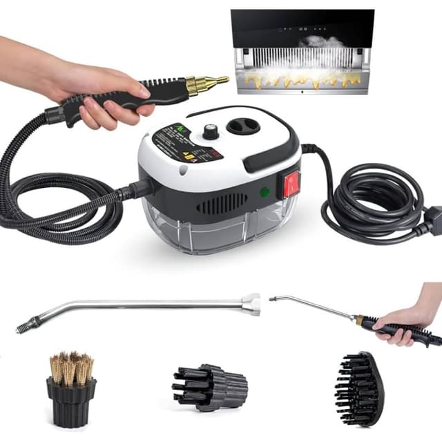 Multifunctional High-Temperature Steam Cleaner - 10s Rapid Heating, High-Pressure Portable Cleaning Machine for Car, Kitchen, Bathroom & Commercial Use with Multiple Nozzles and Large Water Tank