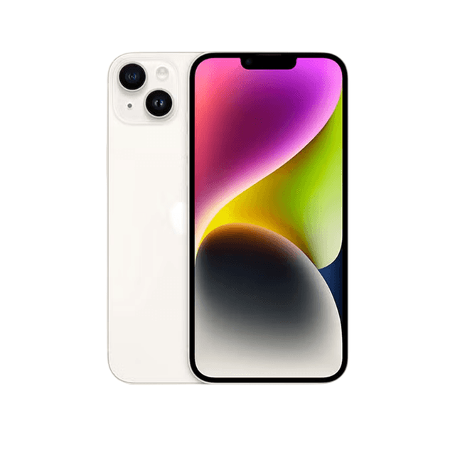 Apple iPhone 14 128GB 5G Starlight Single SIM & eSIM International Version, Renewed