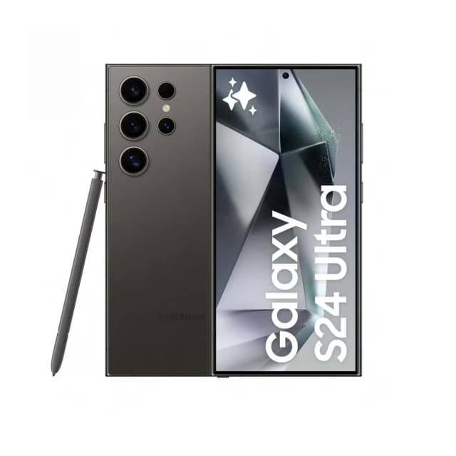 Samsung Galaxy S24 Ultra 5G 256GB 5G Titanium Black Single SIM & eSIM International Version, Renewed