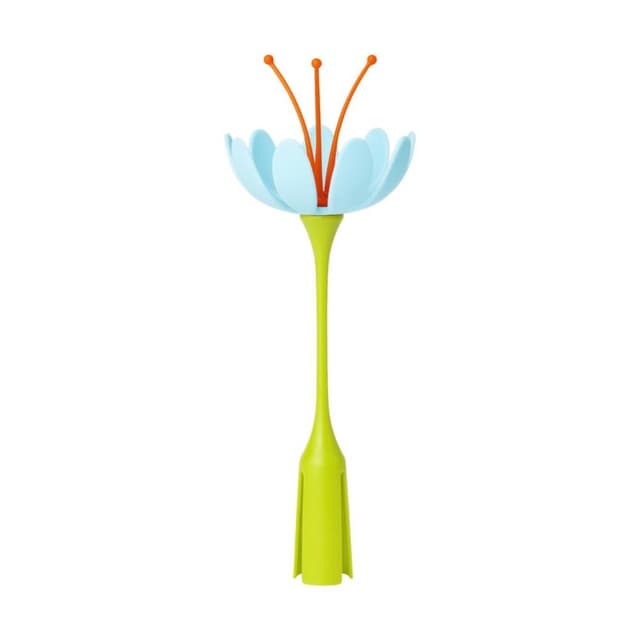 Boon Stem Drying Rack Accessory, Space-Saving Holder for Bottles and Cups, BPA-Free Blue/Orange, B398