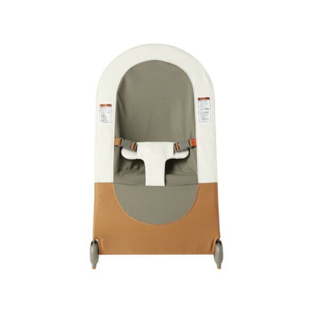 Boon Slant Portable Lightweight Folding Baby Bouncer Seat for Infants, Brown, B11542