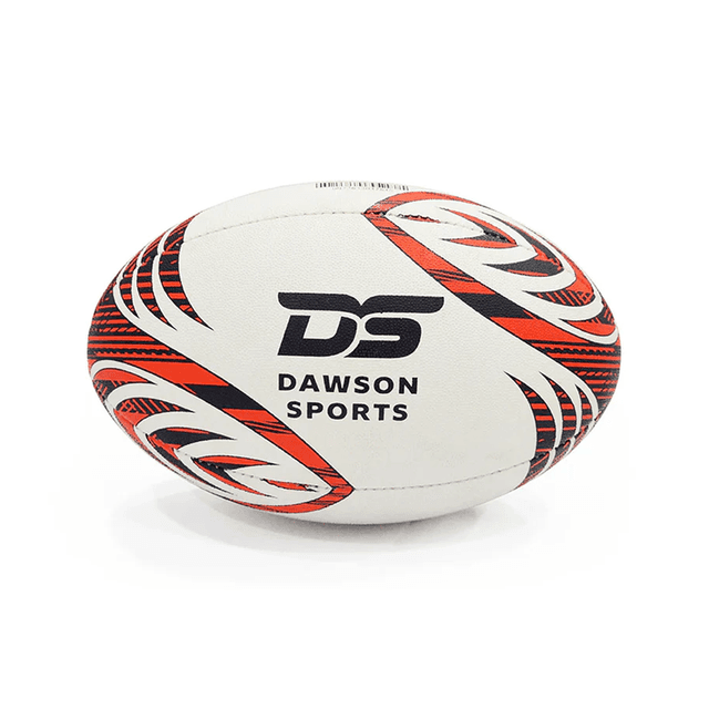 Dawson Sports - GUK Match Rugby Ball Size 5 RedWhte - Durable Training Ball for Kids Adults - Model 9-150-5