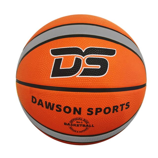 Dawson Sports - Rubber Basketball Size 6 Orange - Durable Training Ball for Kids Adults - Model 11-300-6