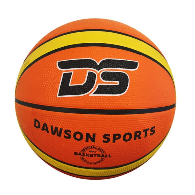 Dawson Sports - Rubber Basketball Size 7 Orange - Durable Training Ball for Kids Adults - Model 11-300-7