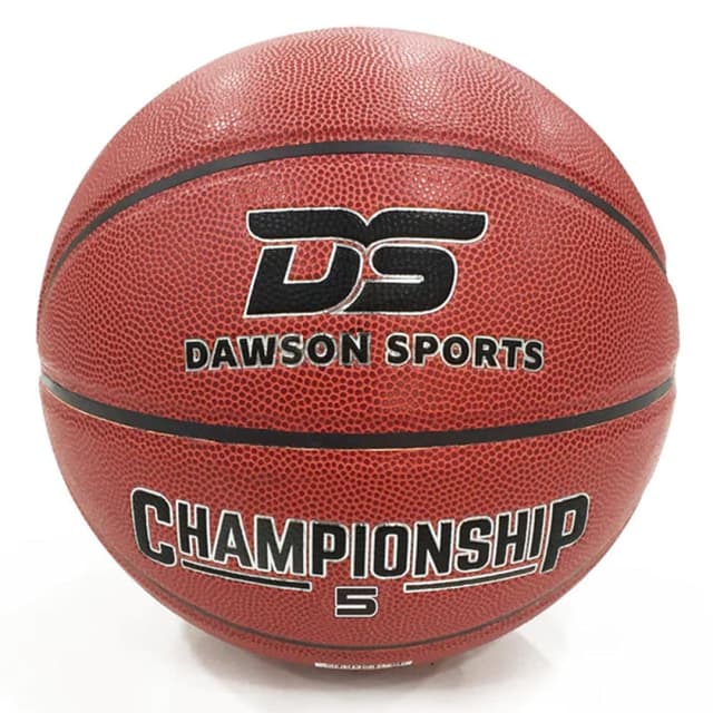 Dawson Sports - PU Championship Basketball Size 5 Brown - Durable Training Ball for Kids Adults - Model 11-302-5