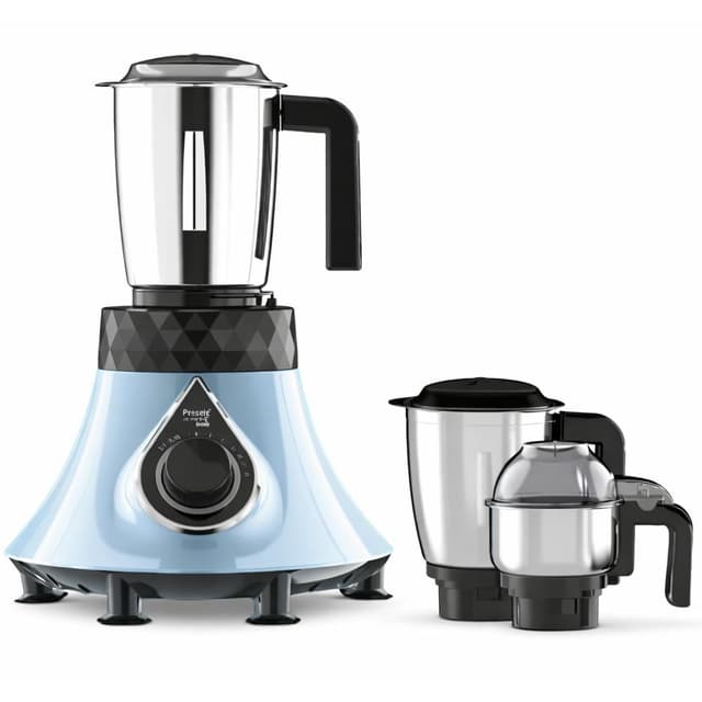 Preethi Mystic Smart Mixer Grinder - 3-Jar High Performance - Stainless Steel Blades and Triple Safety Mechanism - PREETHI-MG-248-00