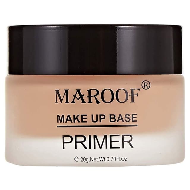 Maroof Makeup Base Primer - MMB01-01 (02 Peach) - 20g - Lightweight, Smoothing, Pore-Minimizing Primer for Long-Lasting Makeup