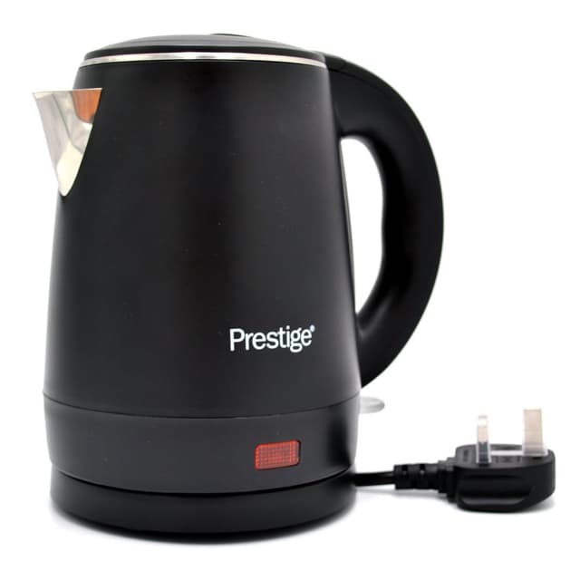 Prestige Stainless Steel Electric Kettle 1.2 Litre - Fast Boiling Portable Kettle for Home and Office Use - Durable Stainless Steel Body - Model PR81525