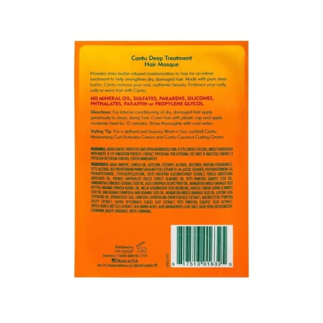 Cantu Intensive Repair Deep Treatment Masque for Damaged Hair Recovery, 50g