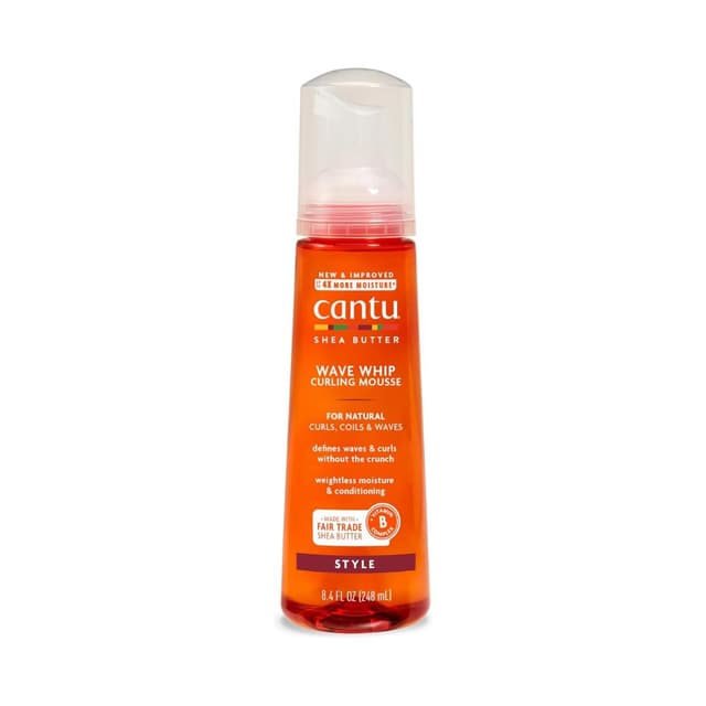 Cantu Wave Whip Curling Mousse for Frizz-Free Defined Waves, 248ml
