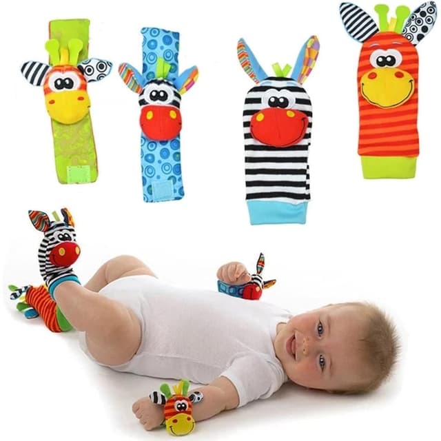Tomy Lamaze - LAMAZE Gardenbug Wrist Baby Rattle Toy Baby Gift Set Cute Foot Finder Baby Toy with - L27634