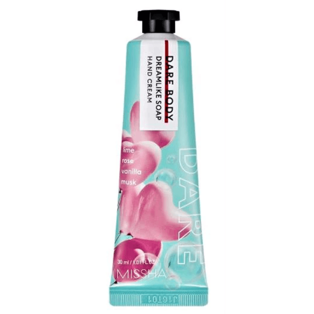 Missha Dare Body Hand Cream - Dreamlike Soap - 30ml, 8 Signature Scents, Shea Butter & Centella, Moisturizing & Mood-Enhancing