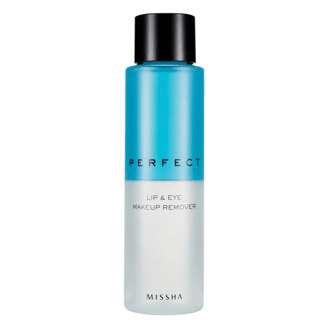 Missha Perfect Lip & Eye Makeup Remover - 155ml, Dual-Phase Formula, Gently Removes Waterproof Makeup, Non-Greasy & Soothing