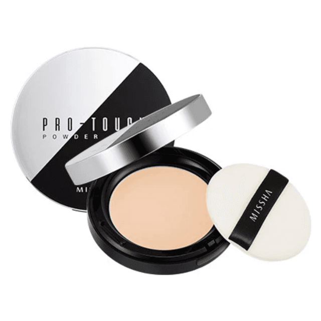 Missha Pro-Touch Powder Pact SPF25 - No.23 - 10g, Lightweight Matte Finish, Oil Control & Pore Blurring for Oily Skin
