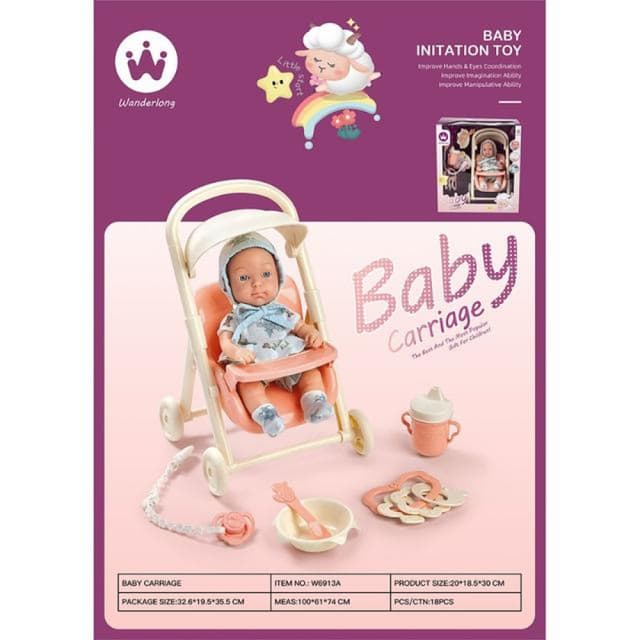 Hyperion 9 Baby Carriage Imitation Doll - W6913A