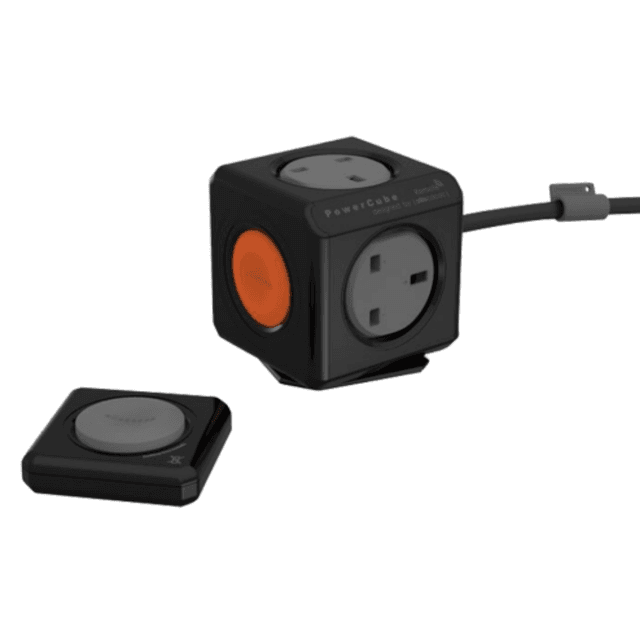 Allocacoc PowerCube Extended Remote Single UK Wireless Power Extension Socket - 1533-UKEXRM