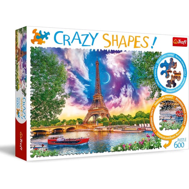 Trefl Puzzles - 600 Crazy Shapes - Sky Over Paris - 11115