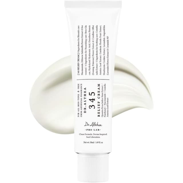 Dr.althea 345 Relief Cream Daily Face Moisturizer 1.7oz (50ml) Vegan Hydrating Gel Cream