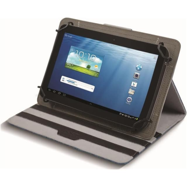 Muskoka Universal 9-11'' Black Premium Tablet Folio Case Apple Pencil Holder Adjustable Stand Magnetic Closure - 201335
