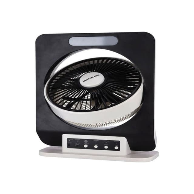Olsenmark Plastic Rechargeable Fan With Remote Black-White - OMF1795