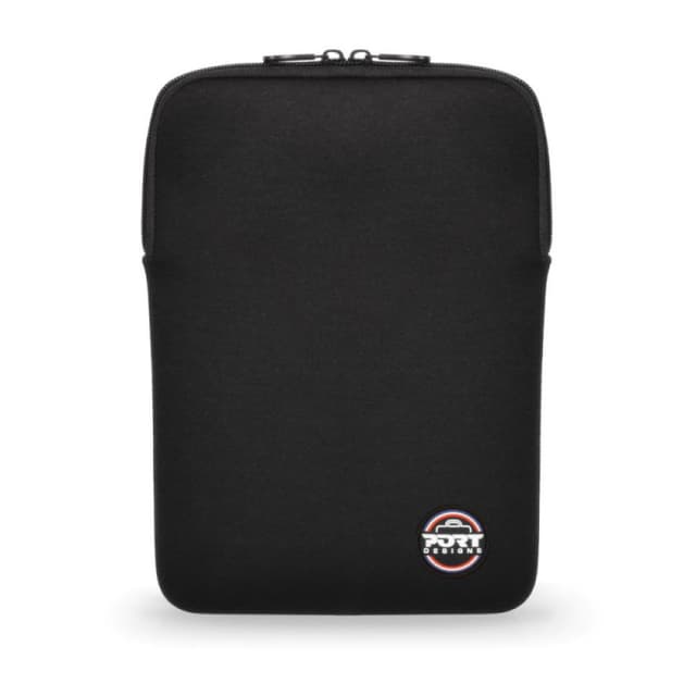 Torino II Tablet Sleeve 10-11'' Black Cotton Neoprene Tablet Sleeve Slim L-Shape Opening Soft Lining - 140415
