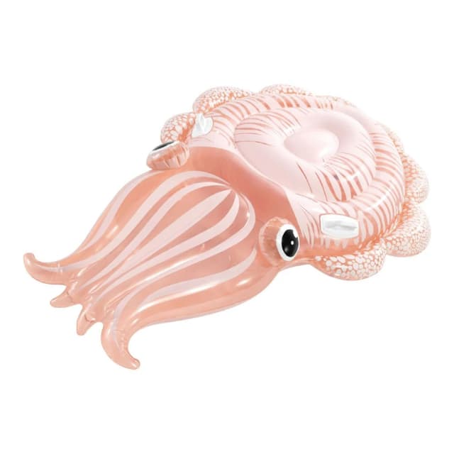 Intex Cuttlefish Inflatable Ride-On Pool Float Fun Sea Creature Design Heavy-Duty Handles Ages 3+ Splash Play - 58731