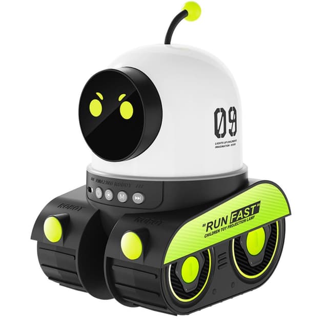 Generic Music Cartoon Robot Car Projection Lamp - Dreamy Universe Animal Star Projector Night Light for Kids