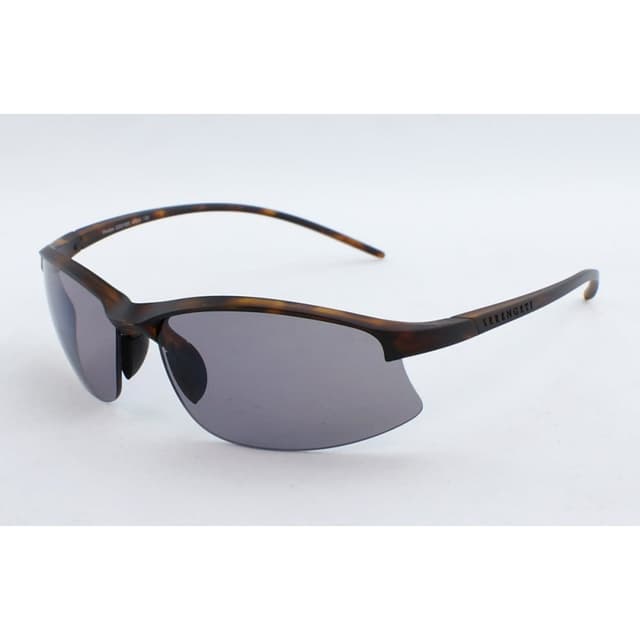 SERENGETI Unisex Polarized Gradient Grey Lens Sunglasses Half Frame Rectangular Shape 67-9-135mm Tortoise Brown Plastic Frame CR39 Lens - WINSLOWSS551003