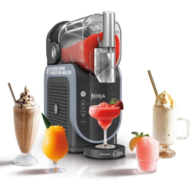 Ninja SLUSHi Professional Frozen Drink Maker FS301, RapidChill, 5 Presets for Margaritas & Frappes, Black