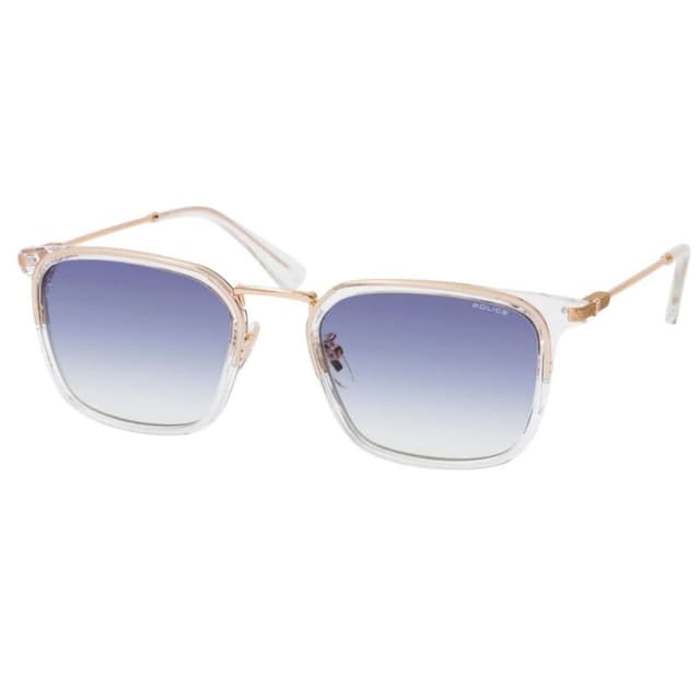 POLICE Men Sunglasses SPLP27 300K Gradient Blue Lens