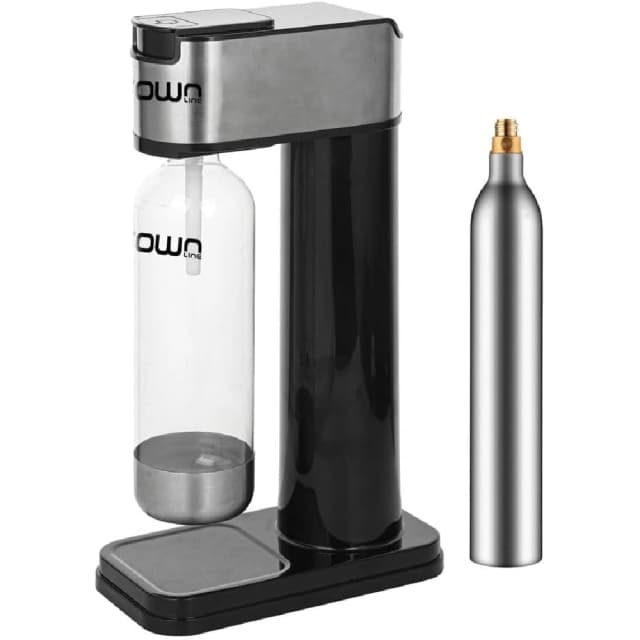 Crownline Soda Maker Set 850ml Stainless Steel and Black SM-454-B