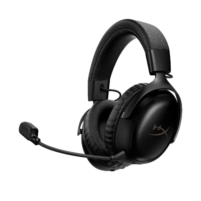HyperX Cloud III S Wireless Gaming Headset, 120H Battery, 2.4GHz & Bluetooth, 53mm Drivers, Black - A59YZAA