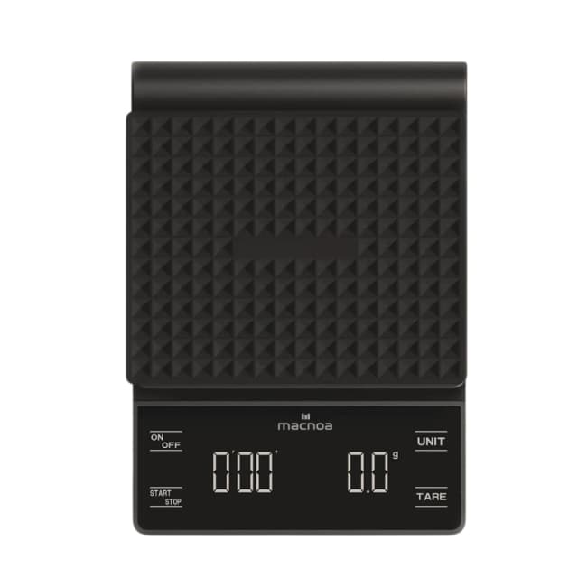 Macnoa Coffee Scale, 0.1g High Precision Digital Coffee Scale with Timer, LED Display, 3kg Capacity, Black - MA-23SCLE-BK