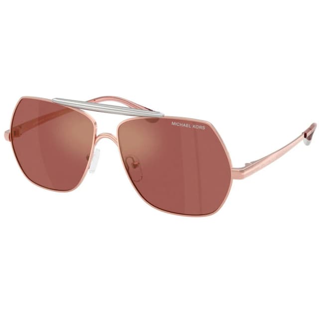 MICHAEL KORS, MK1173 1108E4, Women Sunglasses, Full Frame, Gradient Violet Lens, Metal Frame, Rose Gold