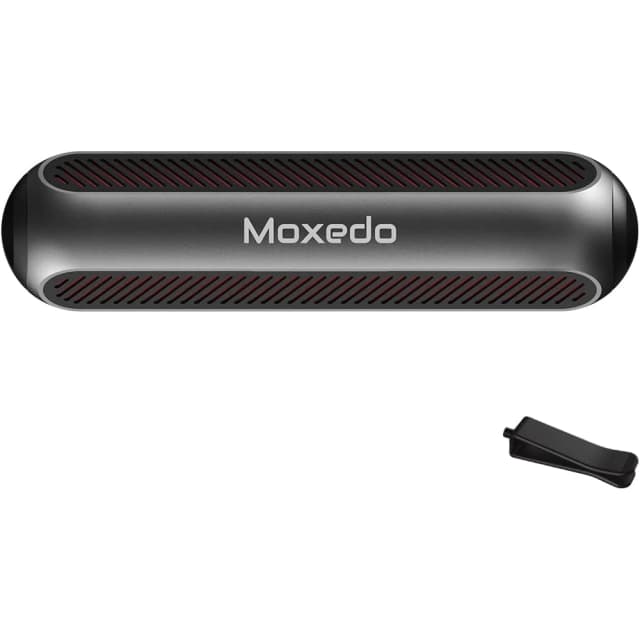Moxedo Aromatherapy Car Diffuser - Aluminum Vent Clip Essential Oil Diffuser, Grey - MX-ACD012