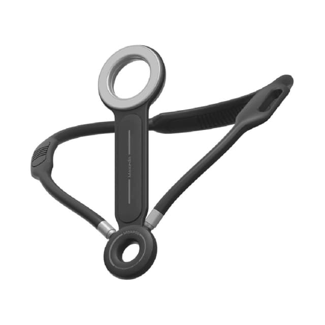 Moxedo Magnetic Neck Band Adjustable Phone Mount Stand Holder, Black -MX-CM059