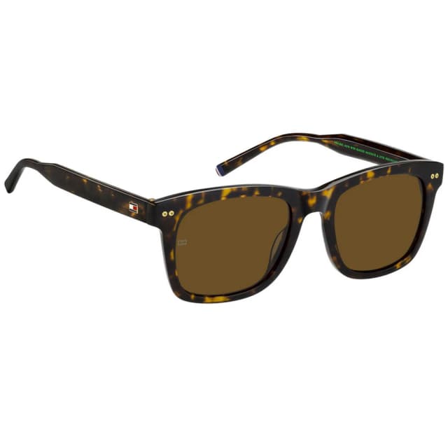 TOMMY HILFIGER, TH2184-S08670, Unisex Sunglasses, Full Frame, Gradient Brown Lens, Plastic Frame, Havana