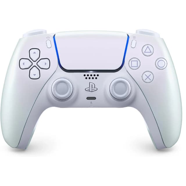 Sony DualSense Wireless Controller for PlayStation 5 with Haptic Feedback, Adaptive Triggers, Built in Microphone, Rechargeable Battery, Chroma Pearl