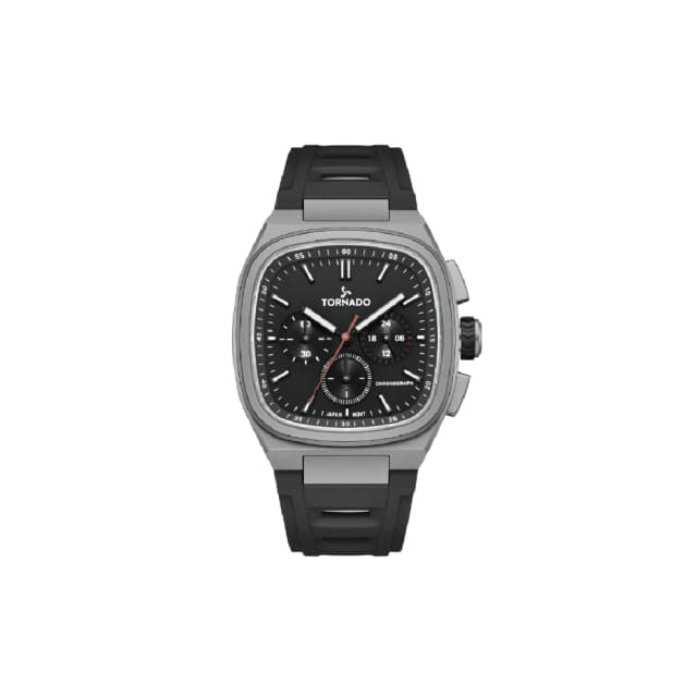 Tornado ARISTOCRATE Men Chronograph Black Dial Watch 42mm T26102-XRBB