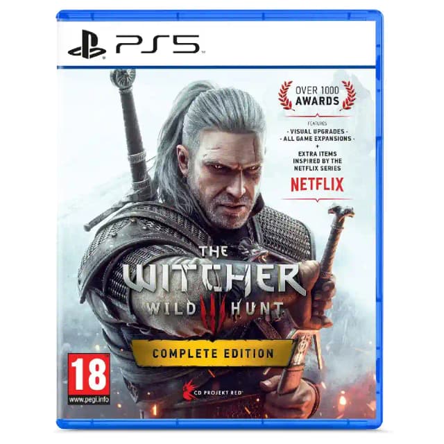 Bandai Namco The Witcher 3 Wild Hunt Complete Edition PS5 - Open World Fantasy RPG with Monster Hunting