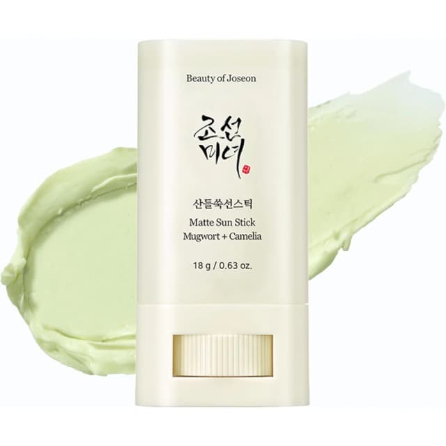 Beauty of Joseon Matte Sun Stick Mugwort + Camelia SPF50+ PA++++ 18g, Oil Control, Soft-Matte Finish, No White Cast, Korean Sunscreen for All Skin Types