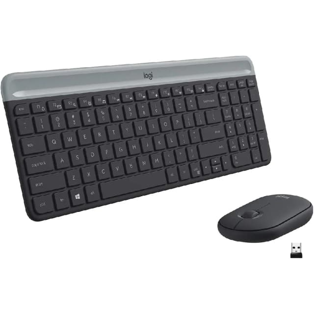 Logitech MK470 Slim Wireless Keyboard and Mouse Combo Low Profile 2.4GHz - Graphite