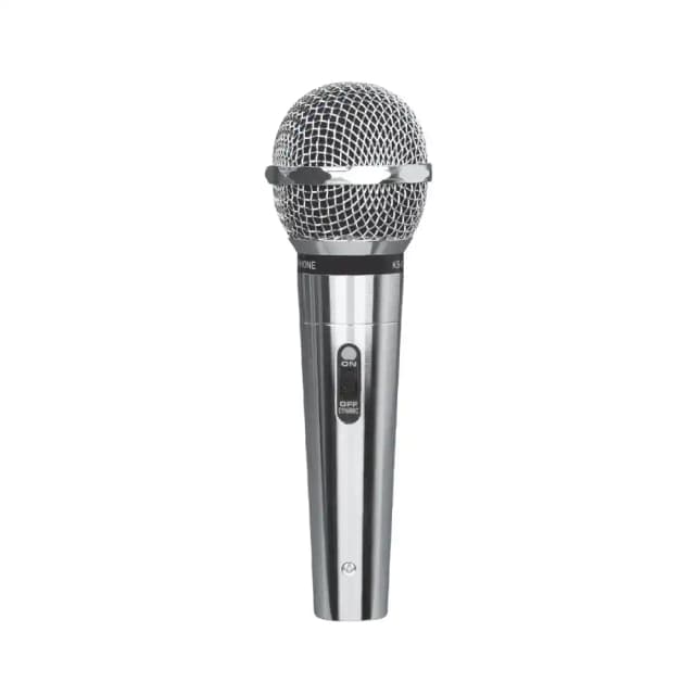 Platinum Karaoke KS5000 Professional Dynamic Wired Microphone Hyper Cardioid 10m Cable Clear Vocal Output Silver 1 Year Warranty